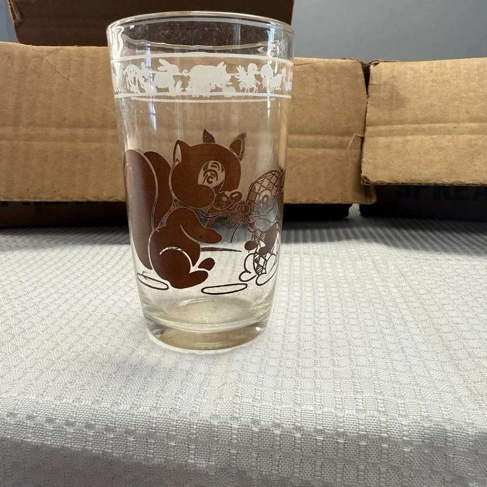 Lot 20 Vintage Kraft Cheese Swanky Swigs Glasses Owens Original Box (2) Juice Sm